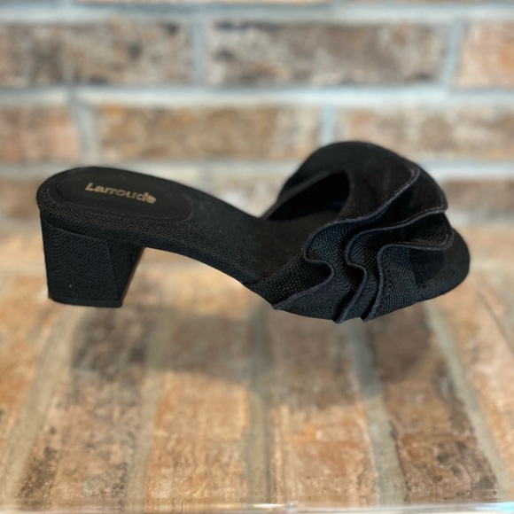 Larroude Brigitte Sandals - Size 7 Black - Picture 3 of 7